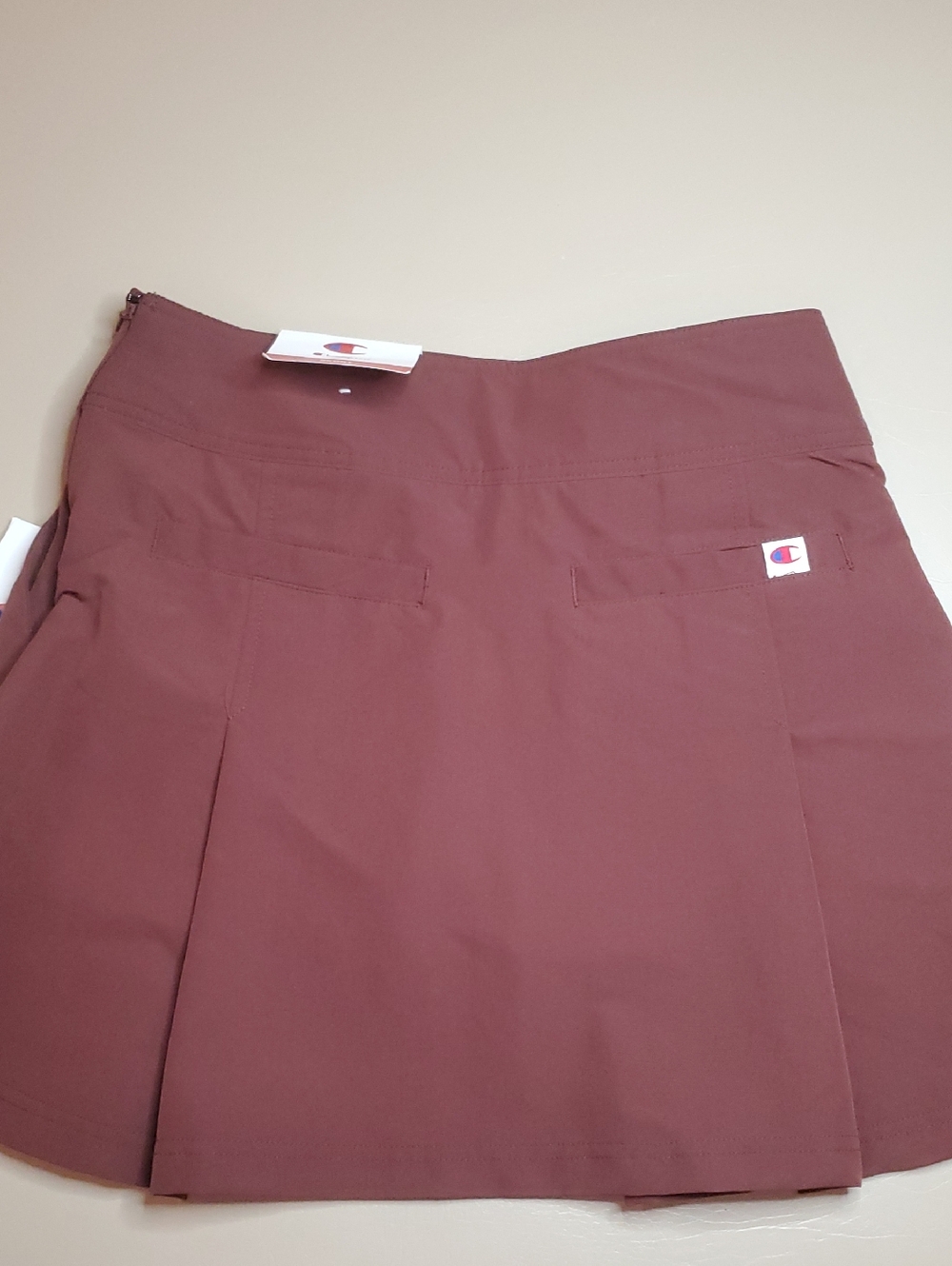 NWT Champion Ruby A-Line Pleated Mini Skirt Skort Women's Size 2 Side Zip - Picture 10 of 12